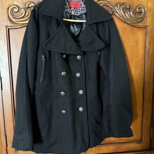 Ashley By 26 International Black Pea Coat
